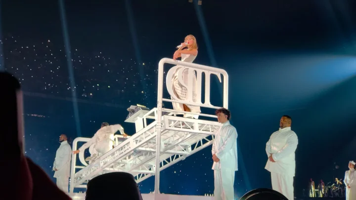 Taylor Swift durante apresentação da Eras Tour