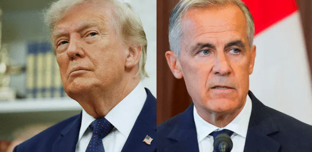 Trump e o Mark Carney