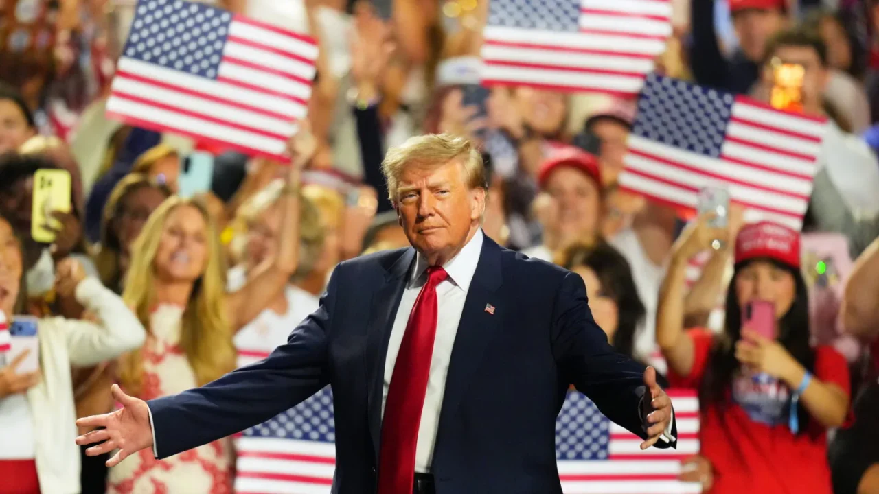 Trump na convenção nacional dos Republicanos em Dallas, TX.