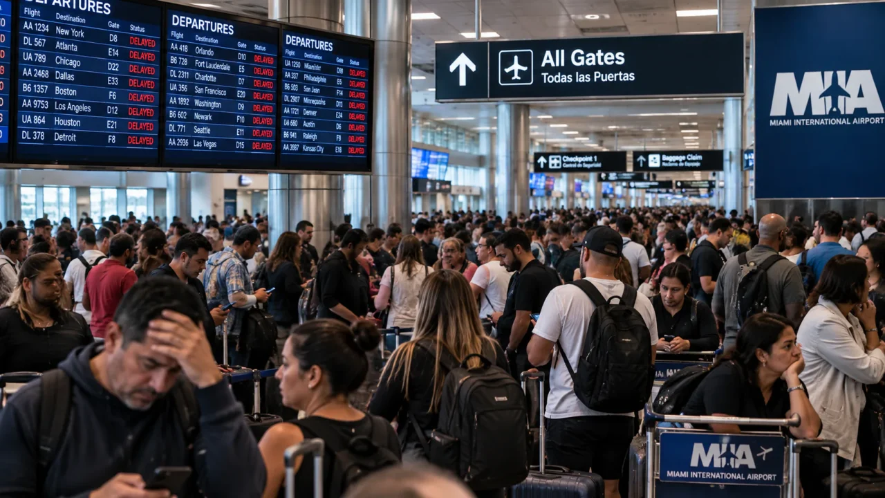 MIA enfrenta caos depois do acidente aéreo do final de semana