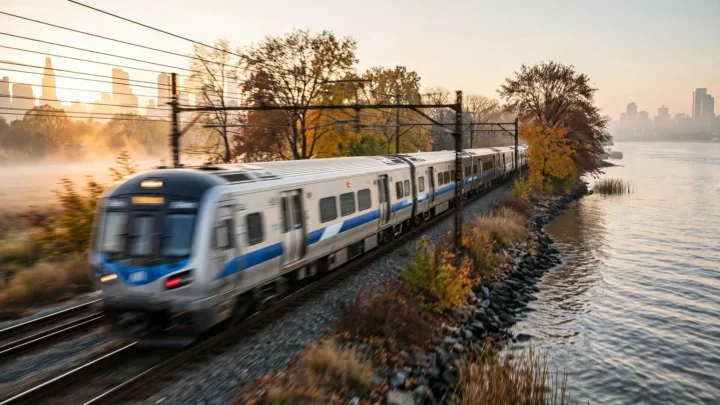 Trem da Metro-North circula pela Linha Hudson, em Nova York: os novos trens super-expressos, que estreiam nesta segunda-feira (6), ligam Poughkeepsie à Grand Central em menos de 90 minutos, sem tarifa extra.