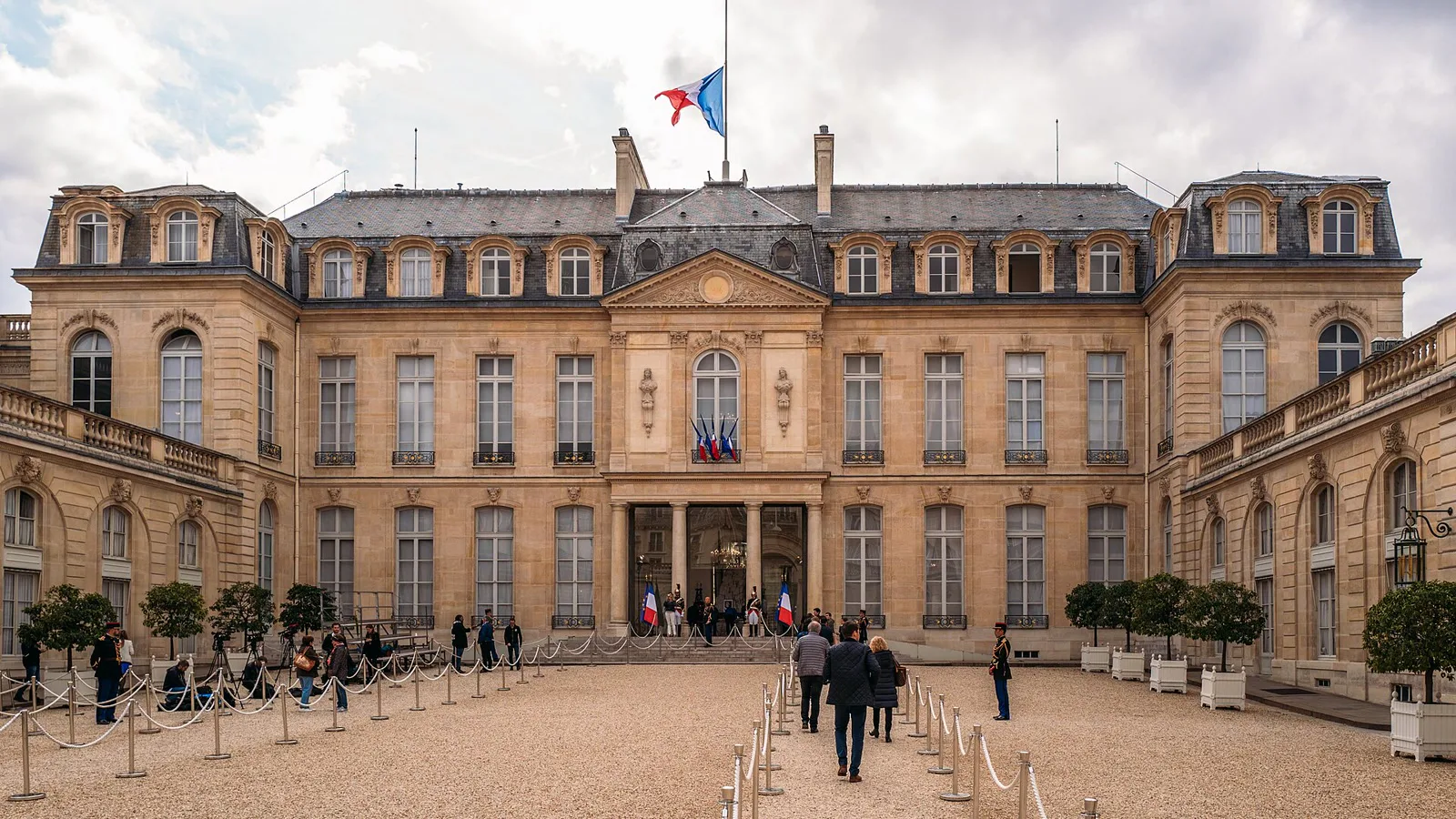 Fachada do Palácio do Eliseu, sede da Presidência da França, em Paris, em setembro de 2019 (imagem de arquivo)