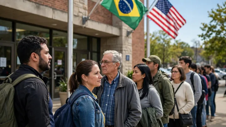 Brasileiros que vivem nos Estados Unidos votam neste domingo, 4 de outubro, no primeiro turno das eleições de 2026. Quem vota no exterior escolhe apenas presidente e vice-presidente da República.