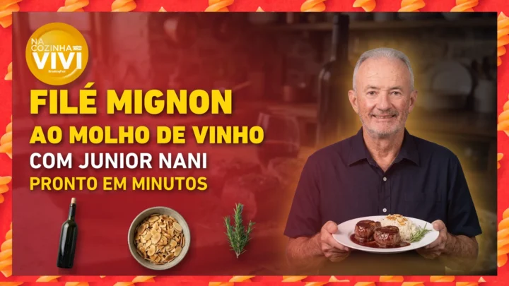 Filé mignon ao molho de vinho: a receita rápida de Junior Nani no Breaking Fast (thumb do corte do Breaking Fast)