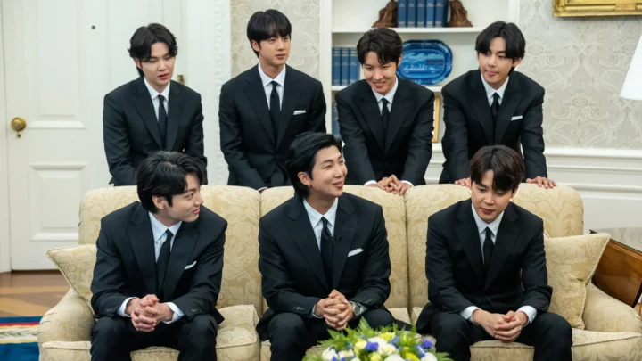 BTS em visita à Casa Branca, em 31 de maio de 2022