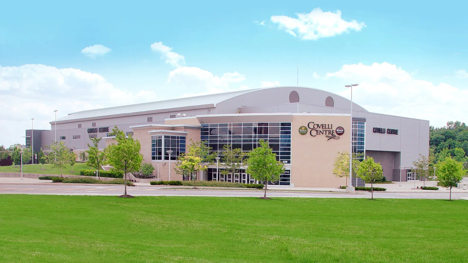 Fachada do Covelli Centre, arena em Youngstown, Ohio, onde foi o comício, em foto de arquivo