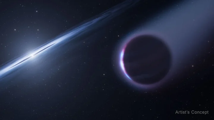 Este conceito artístico retrata uma possível explicação para as abundâncias químicas incomuns que o Telescópio Espacial Hubble da NASA detectou no sistema HS 0209+0832: um planeta de segunda geração orbitando uma anã branca.